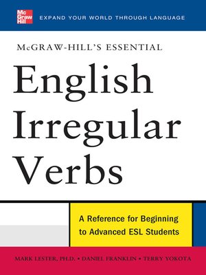 cover image of McGraw-Hill's Essential English Irregular Verbs